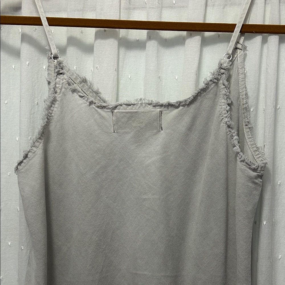 Cloth & Stone for Anthropologie Camisole Women’s S Light Gray Distressed Faded - Picture 8 of 13